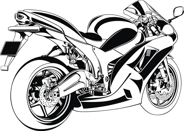 Min ursprungliga motorcykel design — Stock vektor