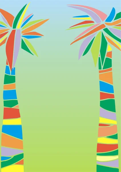 Mooi palmen — Stockvector