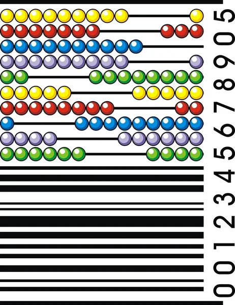 Původní barva čárový kód — Stockový vektor
