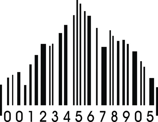 Grappige barcode geïsoleerd — Stockvector