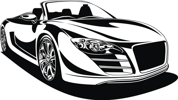 Deporte coche aislado — Vector de stock