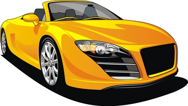 Deporte coche aislado — Vector de stock