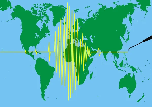 地震仪背景 — 图库矢量图片