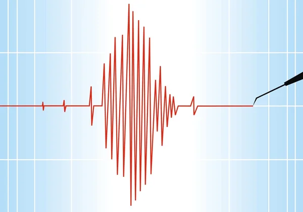 Hintergrund des Seismographen — Stockvektor