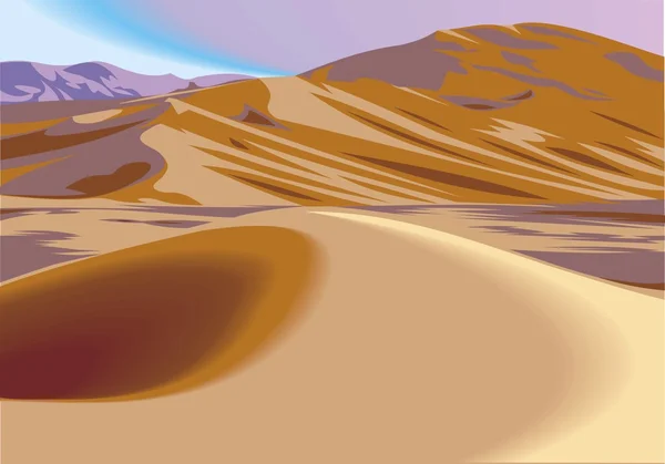 Desert hills — Stock Vector