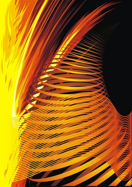 Rouge et jaune fond chaud — Image vectorielle