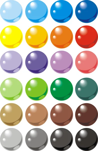 Колір web кнопки — стоковий вектор