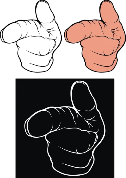 Pictogram van een hand — Stockvector