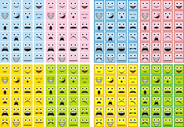 Colección de sonrisas — Vector de stock