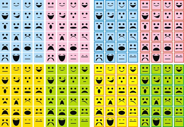 Smiles collection — Stock Vector