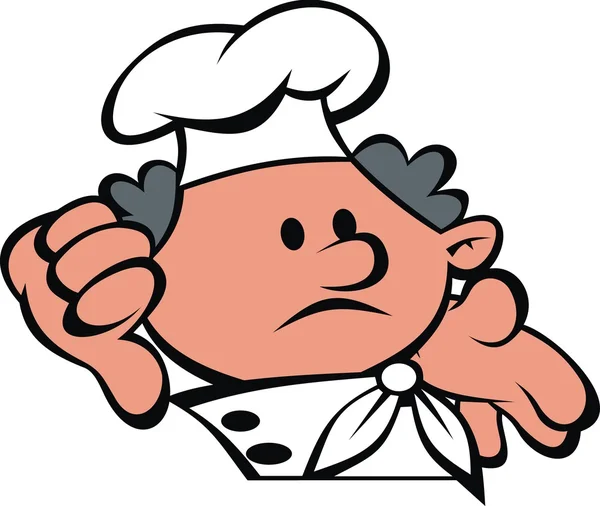 Chef face and hands — Stock Vector