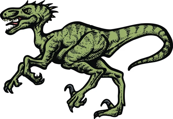 Динозавр-велоцираптор — стоковый вектор