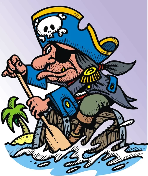 Hombre pirata — Archivo Imágenes Vectoriales