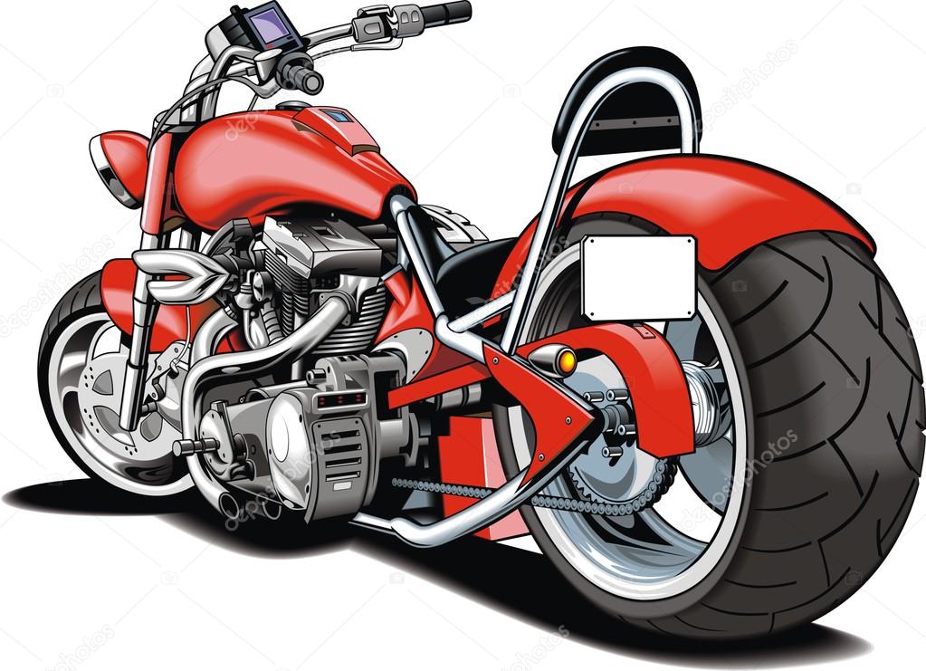 My original motrobike design isolated on the white background