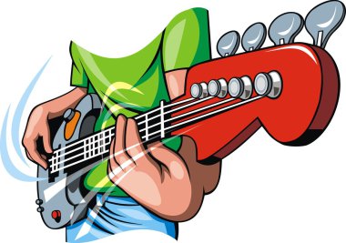 insan elinde gitar