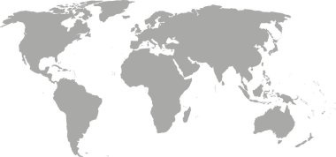 Dünya harita gri