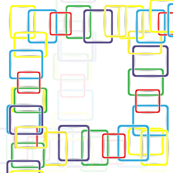 Cuadrados de color fondo abstracto — Archivo Imágenes Vectoriales