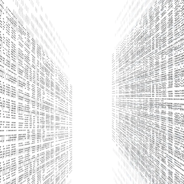 Matriz de fondo abstracto código binario — Archivo Imágenes Vectoriales