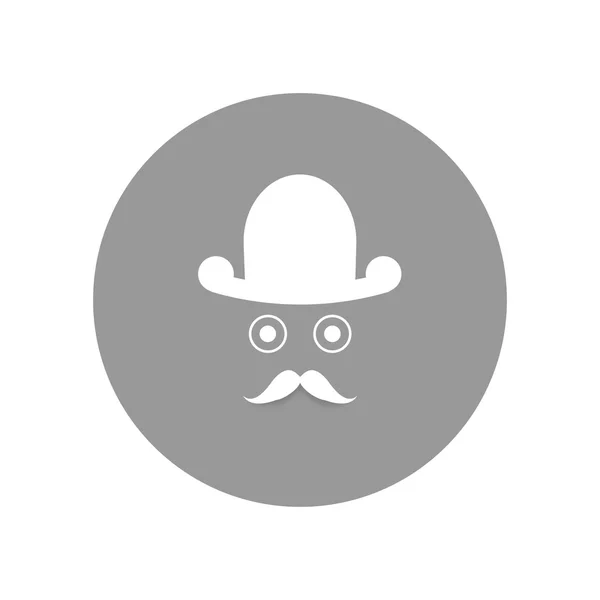 Κύριος με ένα μουστάκι — Διανυσματικό Αρχείο