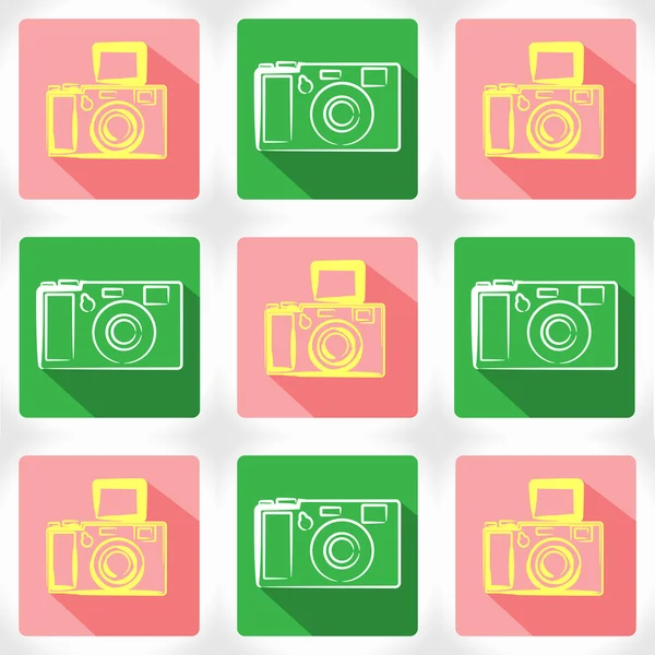 App icono de cámara — Vector de stock