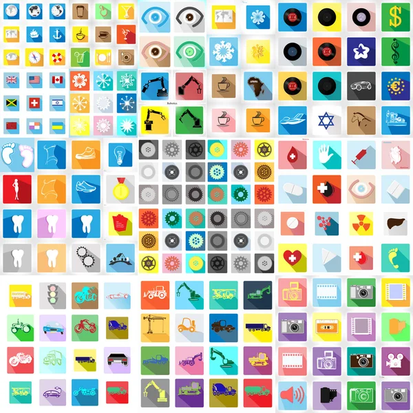 Set icon app — Stock Vector