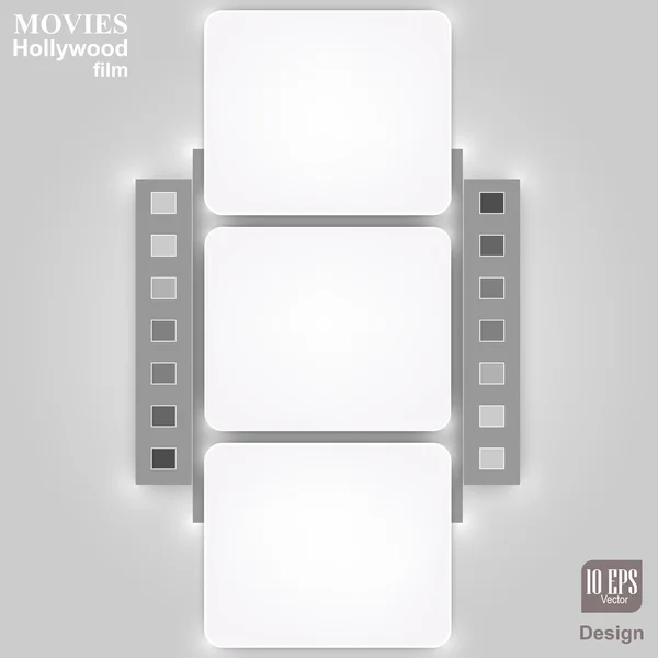 Películas, películas — Vector de stock