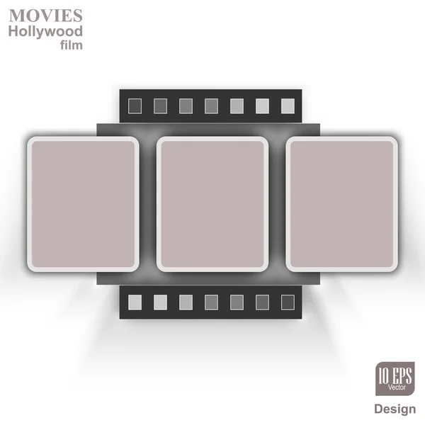 Películas, películas — Vector de stock