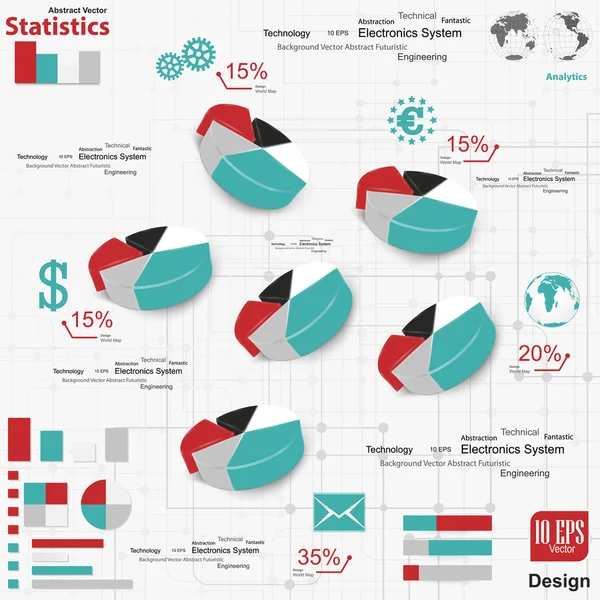 Infografik — Stockvektor