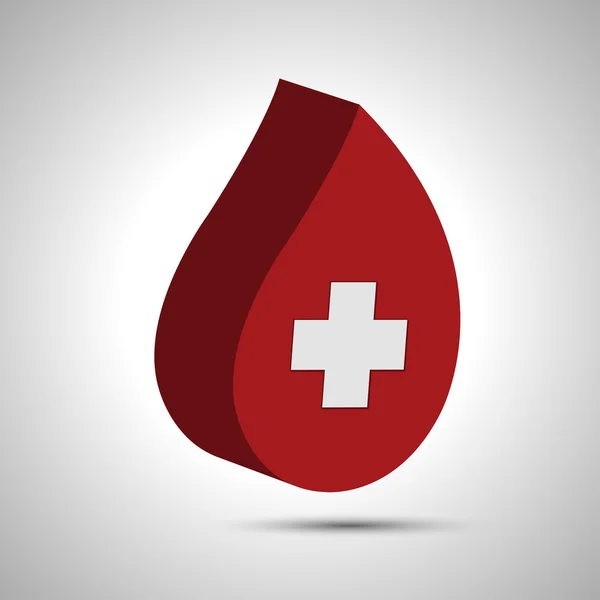 ドナー、血寄付ヘルプ病院生活心保存 — ストックベクタ