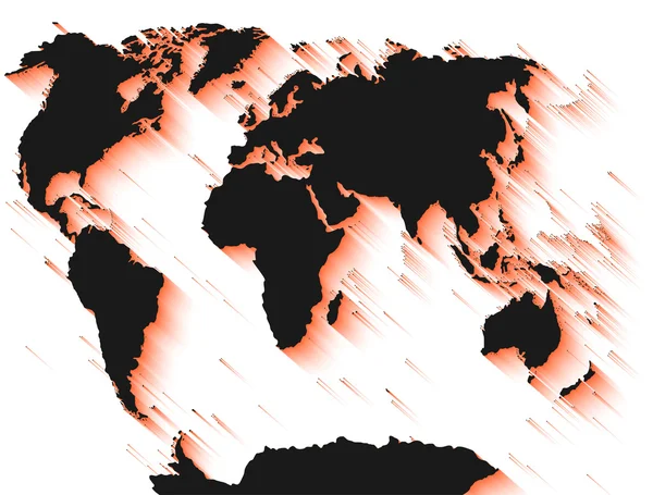 Mappa del mondo — Vettoriale Stock