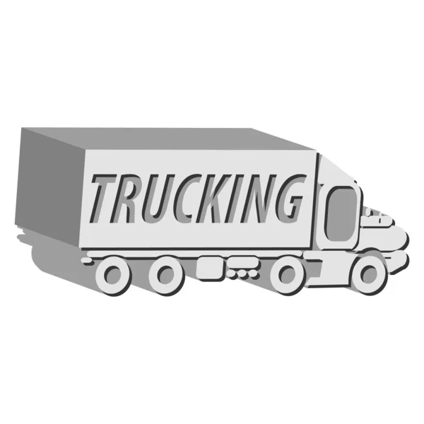 Camionnage, voiture — Image vectorielle