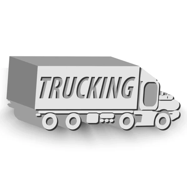 Trucking, mobil - Stok Vektor