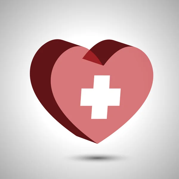 Krwi darowizny medycyna pomoc Szpital uratować życie serca — Wektor stockowy