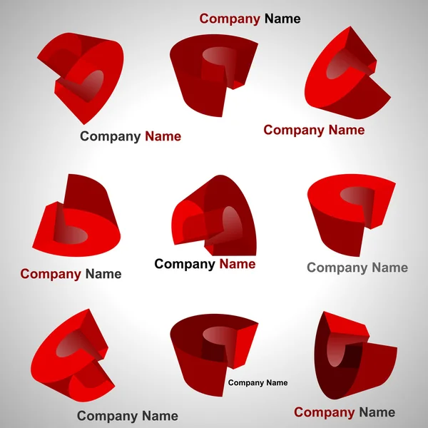 Símbolos do logotipo — Vetor de Stock