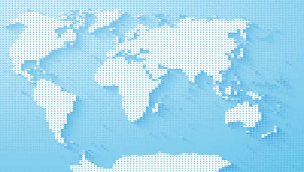 Ilustração do Mapa Mundial Político — Vetor de Stock