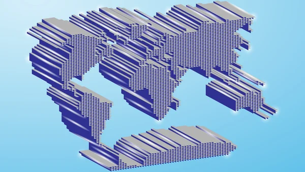 Mapa político del mundo Ilustración — Archivo Imágenes Vectoriales