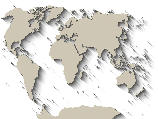 Ilustração do Mapa Mundial Político —  Vetores de Stock