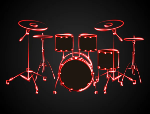 Drum set — Stock Vector