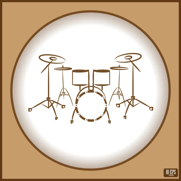 Conjunto de tambor — Vector de stock