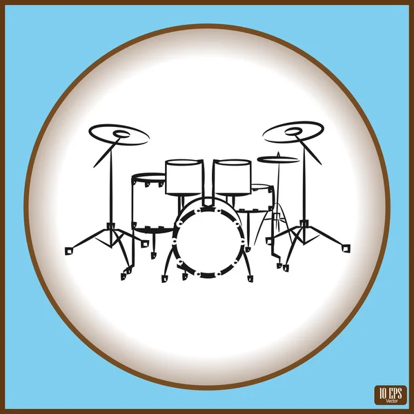 Conjunto de tambor — Archivo Imágenes Vectoriales