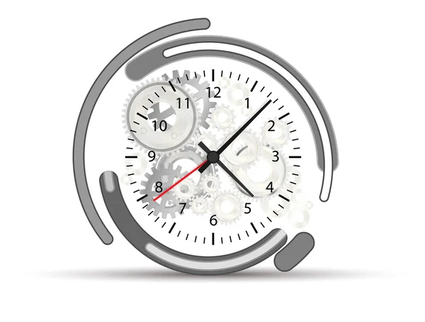 Ρολόι με γρανάζια αφηρημένη — Διανυσματικό Αρχείο