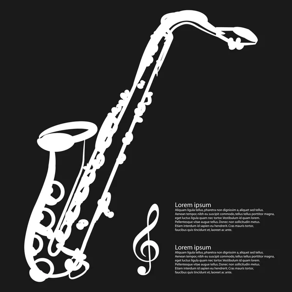 Саксофон — стоковый вектор