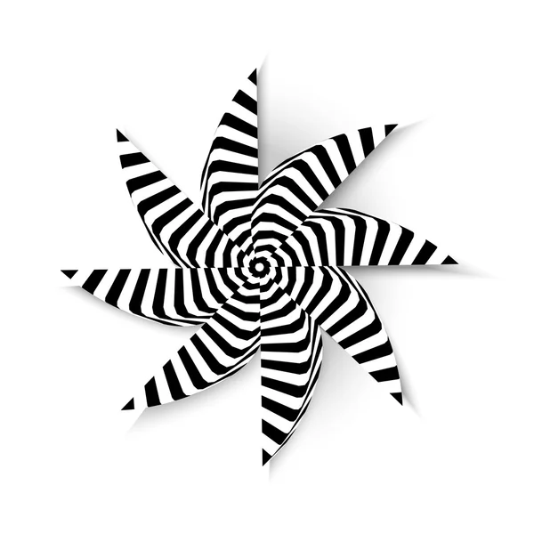 Abstraction psycho étoile — Image vectorielle