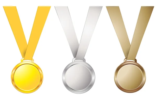 Conjunto de medalhas — Vetor de Stock