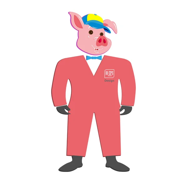 作为服装的野猪 — 图库矢量图片