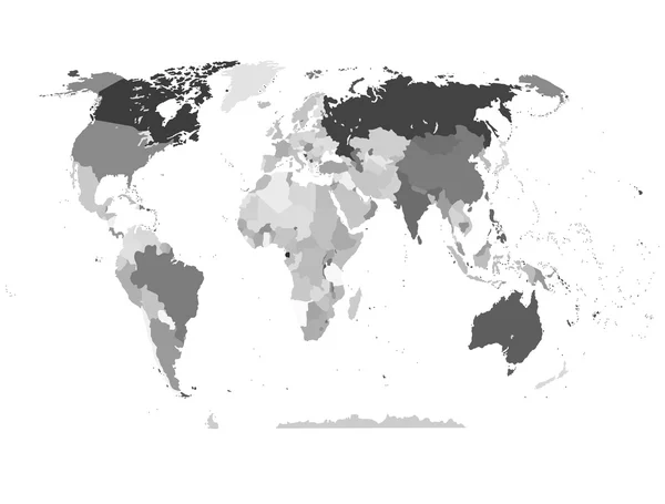 Mapa político del mundo — Vector de stock