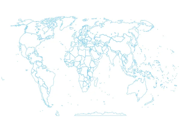 Politische Landkarte der Welt — Stockvektor