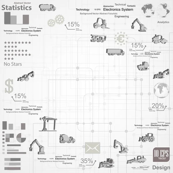 金融、 分析、 统计 — 图库矢量图片