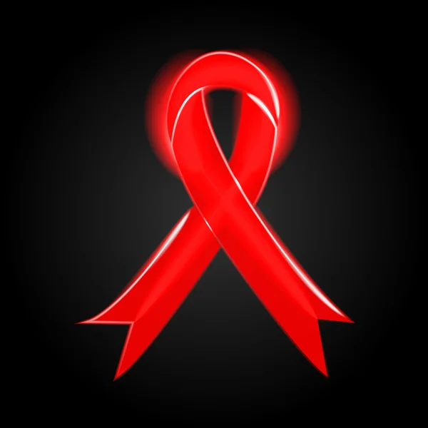 AIDS awareness ribbon — Stock Vector