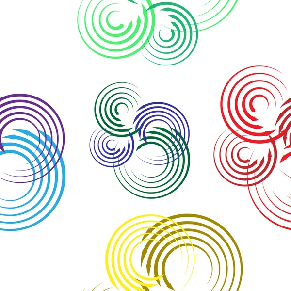 Espiral de color sin costura abstracta de fondo — Archivo Imágenes Vectoriales